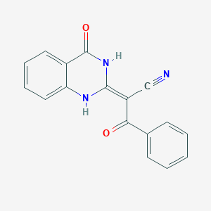 (2E)-3-oxo-2-(4-oxo-1H-quinazolin-2-ylidene)-3-phenylpropanenitrile