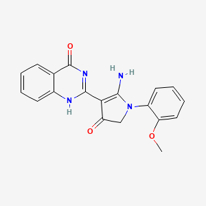 2-[5-amino-1-(2-methoxyphenyl)-3-oxo-2H-pyrrol-4-yl]-1H-quinazolin-4-one