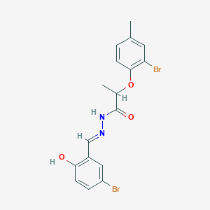 N'-[(E)-(5-bromo-2-hydroxyphenyl)methylidene]-2-(2-bromo-4-methylphenoxy)propanehydrazide