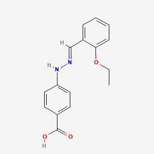 4-[(2E)-2-(2-ethoxybenzylidene)hydrazinyl]benzoic acid