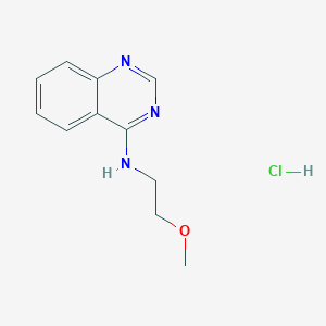 molecular formula C11H14ClN3O B7739219 N-(2-methoxyethyl)quinazolin-4-amine;hydrochloride 