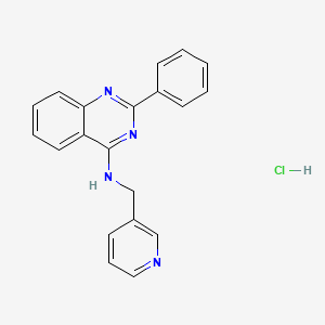 molecular formula C20H17ClN4 B7739228 2-phenyl-N-(pyridin-3-ylmethyl)quinazolin-4-amine;hydrochloride 