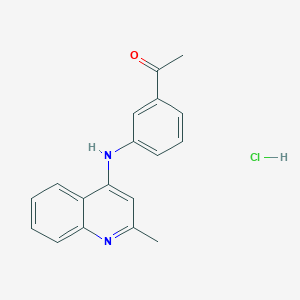 1-{3-[(2-Methylquinolin-4-yl)amino]phenyl}ethanone