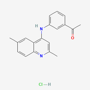 1-[3-(2,6-Dimethyl-quinolin-4-ylamino)-phenyl]-ethanone