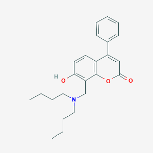 8-[(dibutylamino)methyl]-7-hydroxy-4-phenyl-2H-chromen-2-one