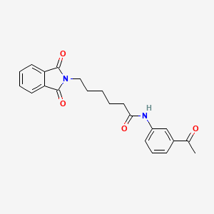 N-(3-acetylphenyl)-6-(1,3-dioxo-1,3-dihydro-2H-isoindol-2-yl)hexanamide