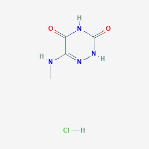 6-(methylamino)-2H-1,2,4-triazine-3,5-dione;hydrochloride