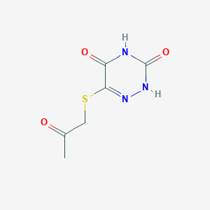 6-[(2-Oxopropyl)sulfanyl]-1,2,4-triazine-3,5(2H,4H)-dione