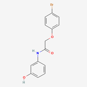 2-(4-bromophenoxy)-N-(3-hydroxyphenyl)acetamide