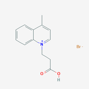 1-(2-Carboxyethyl)-4-methylquinolinium bromide