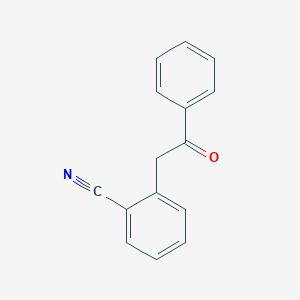 molecular formula C15H11NO B077395 2-(2-氰基苯基)苯乙酮 CAS No. 10517-64-3