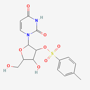 molecular formula C16H18N2O8S B7739503 1-{2-O-[(4-methylphenyl)sulfonyl]pentofuranosyl}pyrimidine-2,4(1H,3H)-dione 