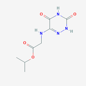 Propan-2-yl 2-[(3,5-dioxo-2,3,4,5-tetrahydro-1,2,4-triazin-6-yl)amino]acetate