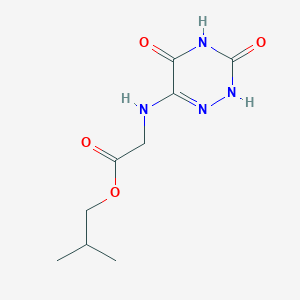 Isobutyl 2-((3,5-dioxo-2,3,4,5-tetrahydro-1,2,4-triazin-6-yl)amino)acetate