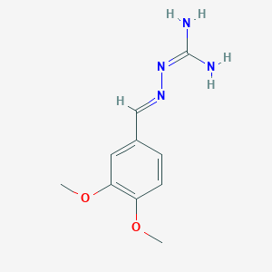 molecular formula C10H14N4O2 B7739605 (2E)-2-(3,4-dimethoxybenzylidene)hydrazinecarboximidamide 