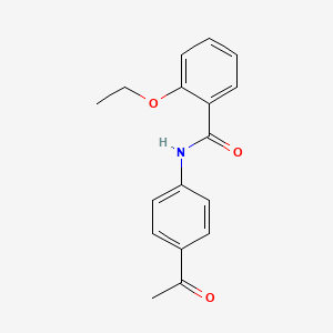 molecular formula C17H17NO3 B7739651 N-(4-acetylphenyl)-2-ethoxybenzamide CAS No. 303992-58-7