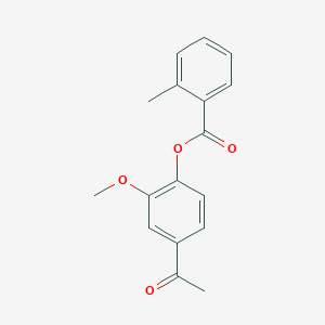 4-Acetyl-2-methoxyphenyl 2-methylbenzoate