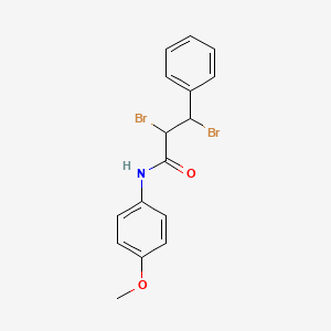 2,3-dibromo-N-(4-methoxyphenyl)-3-phenylpropanamide