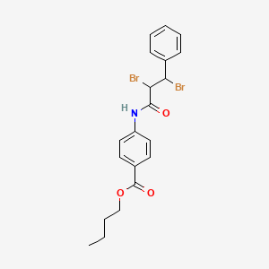 Butyl 4-[(2,3-dibromo-3-phenylpropanoyl)amino]benzoate
