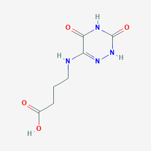molecular formula C7H10N4O4 B7739716 4-(3,5-Dioxo-2,3,4,5-tetrahydro-[1,2,4]triazin-6-ylamino)-butyric acid 