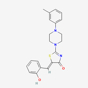 (5Z)-5-[(2-hydroxyphenyl)methylidene]-2-[4-(3-methylphenyl)piperazin-1-yl]-1,3-thiazol-4-one