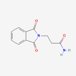 molecular formula C11H10N2O3 B7739756 3-(1,3-DIOXO-2,3-DIHYDRO-1H-ISOINDOL-2-YL)PROPANAMIDE 