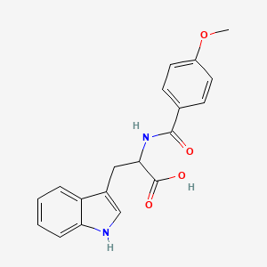 molecular formula C19H18N2O4 B7739770 N-(4-methoxybenzoyl)tryptophan 