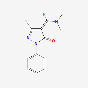 molecular formula C13H15N3O B7739821 4-(Dimethylamino)methylene-3-methyl-1-phenyl-2-pyrazolin-5-one 