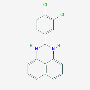 molecular formula C17H12Cl2N2 B7739959 2-(3,4-Dichloro-phenyl)-2,3-dihydro-1H-perimidine 