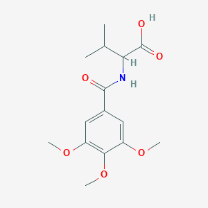 molecular formula C15H21NO6 B7740037 3-Methyl-2-[(3,4,5-trimethoxybenzoyl)amino]butanoic acid CAS No. 93709-68-3