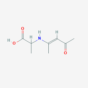 2-[((1E)-1-methyl-3-oxobut-1-enyl)amino]propanoic acid