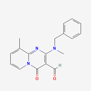 2-[benzyl(methyl)amino]-9-methyl-4-oxo-4H-pyrido[1,2-a]pyrimidine-3-carbaldehyde