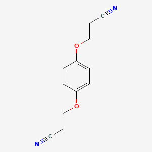 molecular formula C12H12N2O2 B7740055 3-[4-(2-Cyanoethoxy)phenoxy]propanenitrile CAS No. 3055-91-2