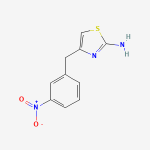 4-[(3-Nitrophenyl)methyl]-1,3-thiazol-2-amine