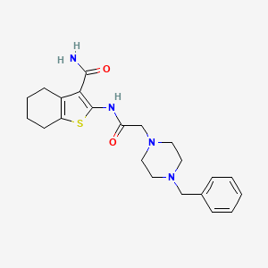 2-{[(4-Benzylpiperazin-1-yl)acetyl]amino}-4,5,6,7-tetrahydro-1-benzothiophene-3-carboxamide