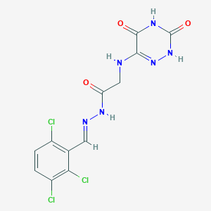 molecular formula C12H9Cl3N6O3 B7740134 C12H9Cl3N6O3 