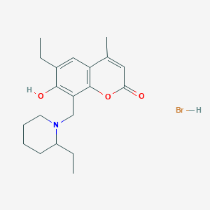 molecular formula C20H28BrNO3 B7740177 溴化2-苯基亚氨基-8-喹啉酸钠 