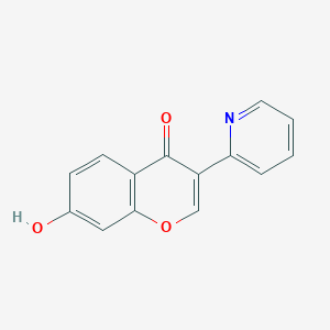 molecular formula C14H9NO3 B7740269 7-Hydroxy-3-(pyridin-2-yl)-4H-chromen-4-one CAS No. 65047-23-6