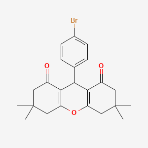 molecular formula C23H25BrO3 B7740281 9-(4-bromophenyl)-3,3,6,6-tetramethyl-3,4,5,6,7,9-hexahydro-1H-xanthene-1,8(2H)-dione 