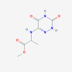 methyl 2-[(3,5-dioxo-2H,4H-1,2,4-triazin-6-yl)amino]propanoate