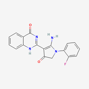 molecular formula C18H13FN4O2 B7740743 CID 728152 