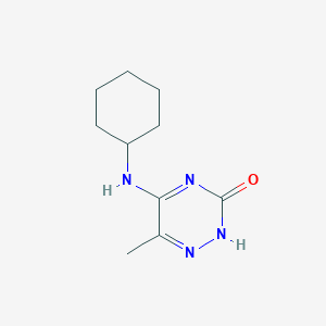 molecular formula C10H16N4O B7740822 5-Cyclohexylamino-6-methyl-2H-[1,2,4]triazin-3-one 