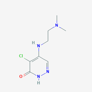 molecular formula C8H13ClN4O B7740875 4-chloro-5-{[2-(dimethylamino)ethyl]amino}pyridazin-3(2H)-one 