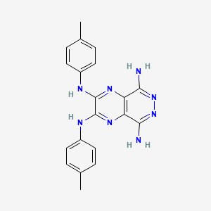 molecular formula C20H20N8 B7740909 2-N,3-N-bis(4-methylphenyl)pyrazino[2,3-d]pyridazine-2,3,5,8-tetramine 
