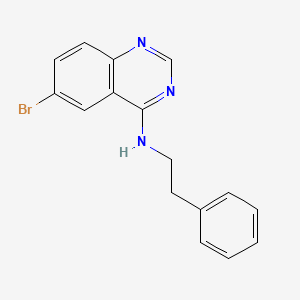 molecular formula C16H14BrN3 B7740995 6-bromo-N-phenethylquinazolin-4-amine 