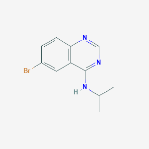 molecular formula C11H12BrN3 B7741017 6-bromo-N-(propan-2-yl)quinazolin-4-amine 