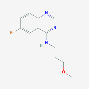 molecular formula C12H14BrN3O B7741021 6-bromo-N-(3-methoxypropyl)quinazolin-4-amine 