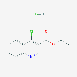 molecular formula C12H11Cl2NO2 B7741049 Ethyl 4-chloroquinoline-3-carboxylate hydrochloride 
