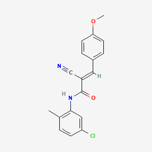 (E)-N-(5-chloro-2-methylphenyl)-2-cyano-3-(4-methoxyphenyl)prop-2-enamide