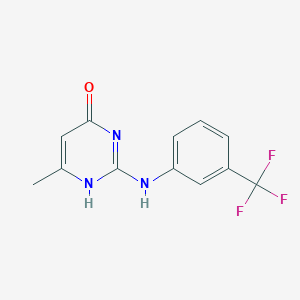 molecular formula C12H10F3N3O B7741216 CID 658882 